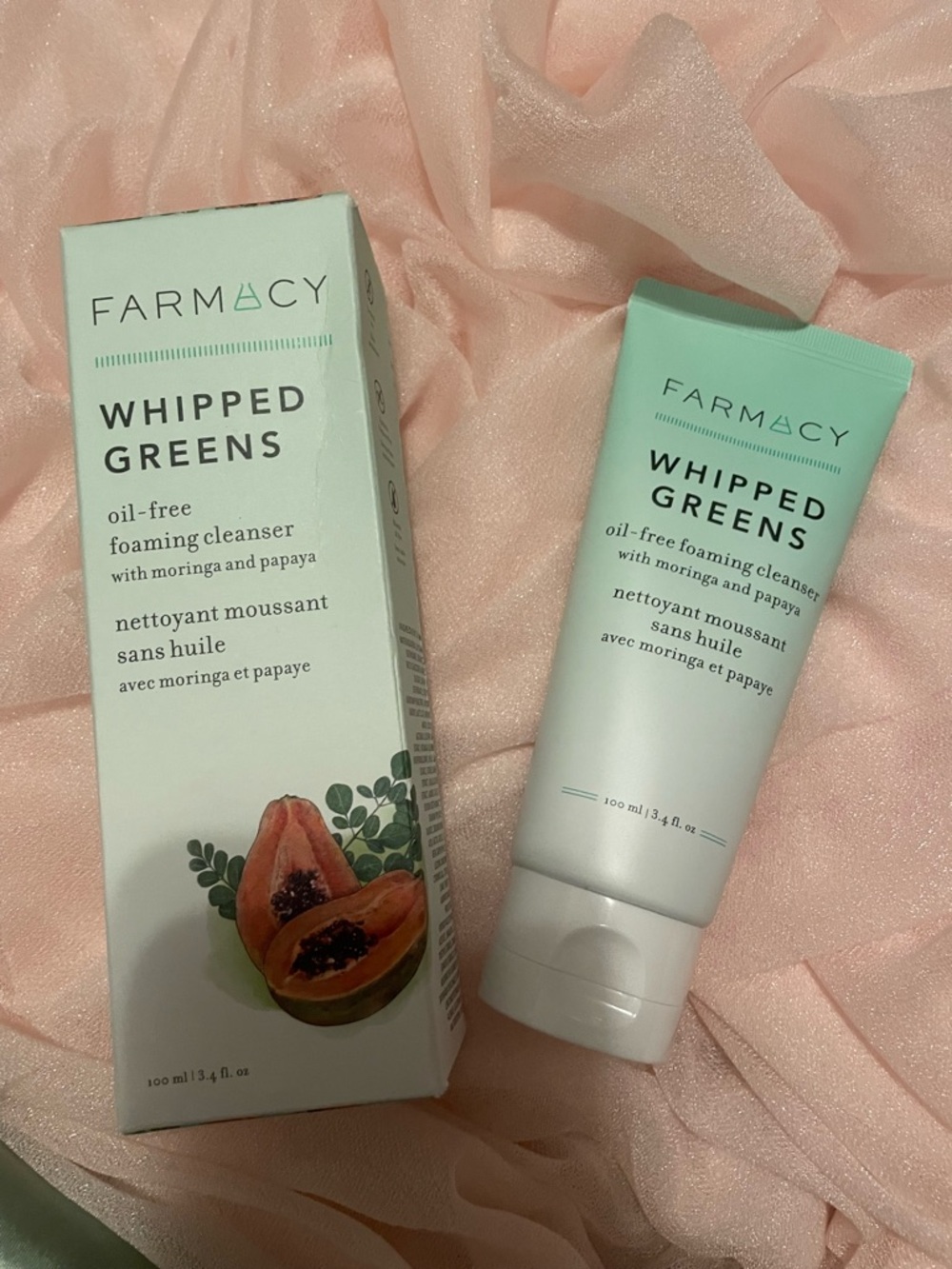 Farmacy Whipped Greens Oil-Free Cleanser - Mint Green Packaging